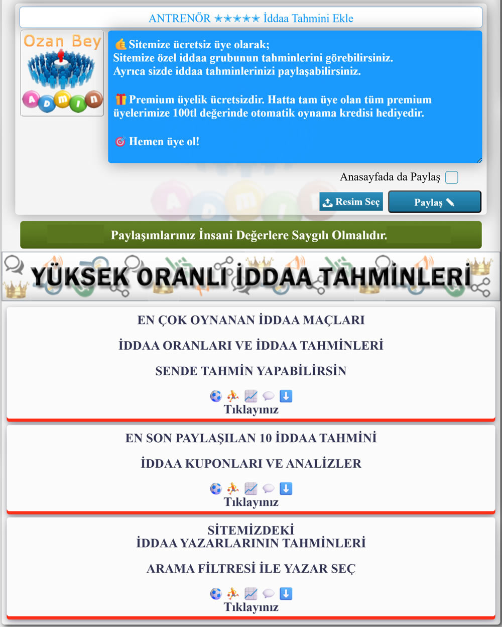 Yüksek oranlı iddaa tahminleri, iddaa maçları